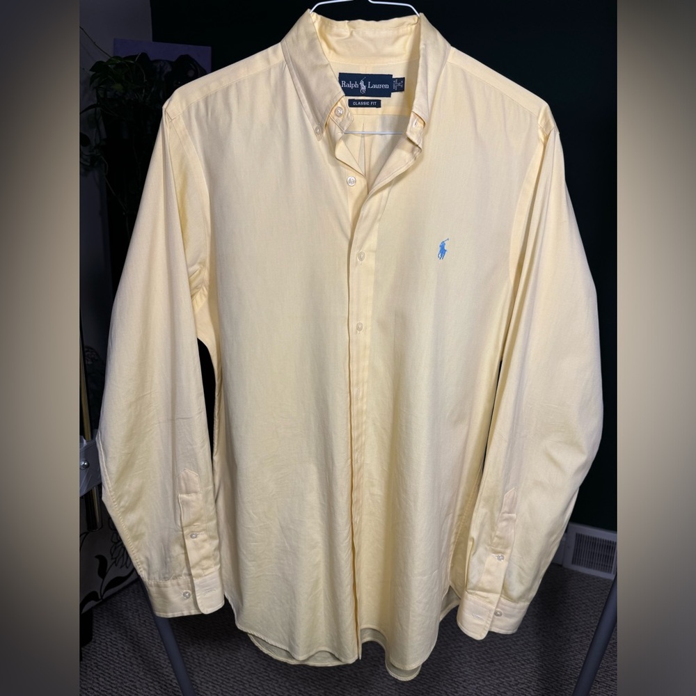 Ralph Lauren Oxford Button Down Shirt - Yellow